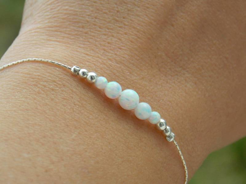 Opal Armband, Perlen Minimal Gold Winziges Schmuck Opal Armband, Perlen Minimal Gold Winziges Schmuck von sofisjewelrystore