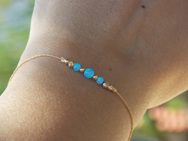Opal Armband, Perlenarmband, Minimale Gold Kleine Opalschmuck Opal Armband, Perlenarmband, Minimale Gold Kleine Opalschmuck von sofisjewelrystore