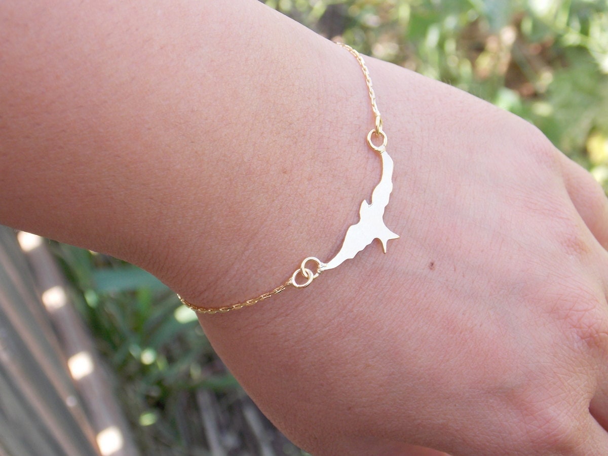 Vogel - Zierliche Armband Zarte Gold-Armband Gold Schwalbe Naturschmuck Vogel - Zierliche Armband Zarte Gold-Armband Gold Schwalbe Naturschmuck von sofisjewelrystore