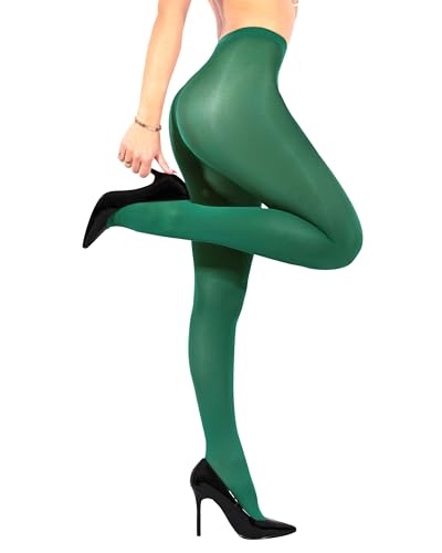 sofsy Weiche und Hochwertige Strumpfhose Bunt 40 Denier | Hergestellt in Italien, Hochwertige Nylonstrumpfhose | Waldgrün - Medium von sofsy