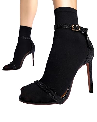 sofsy Undurchsichtige Söckchen | 40 Den - Black - One Size von sofsy