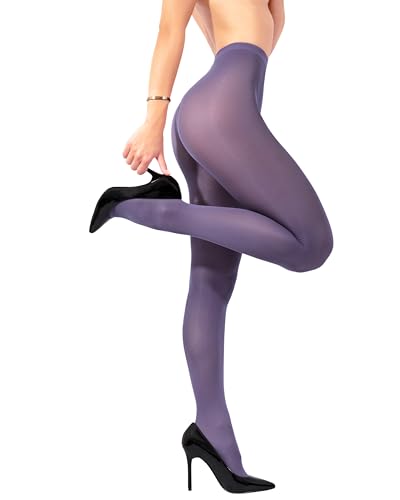 sofsy 100% Oeko-Tex Zertifizierte Blickdichte Strumpfhose 40 Denier | Hergestellt in Italien, Hochwertige Nylonstrumpfhose | Lavendel - Large von sofsy