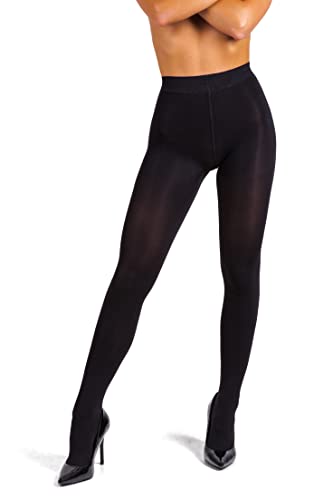 sofsy super-blickdichte Strumpfhose - Winter-Wärmestrümpfe | 100 DEN Schwarz Black 2 - Small von sofsy