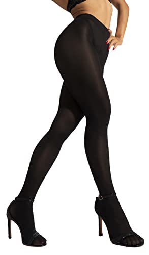 sofsy Weiche und Hochwertige Strumpfhose Schwarz 40 Denier| Hergestellt in Italien, Hochwertige Nylonstrumpfhose | Schwarz - Large von sofsy