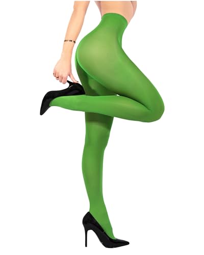 sofsy 100% Oeko-Tex Zertifizierte Strumpfhosen Damen Grün 40 Denier | Hergestellt in Italien, Nylonstrumpfhose | Kleegrün - Large von sofsy