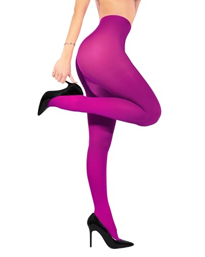 sofsy 100% Oeko-Tex Zertifizierte Magentafarbene Strumpfhose Blickdicht 40 Denier | Hergestellt in Italien, Nylonstrumpfhose | Fuchsie - Large sofsy 100% Oeko-Tex Zertifizierte Magentafarbene Strumpfhose Blickdicht 40 Denier | Hergestellt in Italien, Nylonstrumpfhose | Fuchsie - Large von sofsy