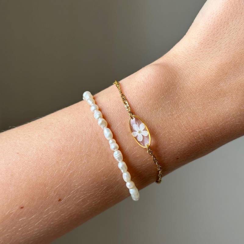 Süßwasser Perlen Armband Edelstahl Gold, Schmuck, Geschenk Für Frauen von softeternity