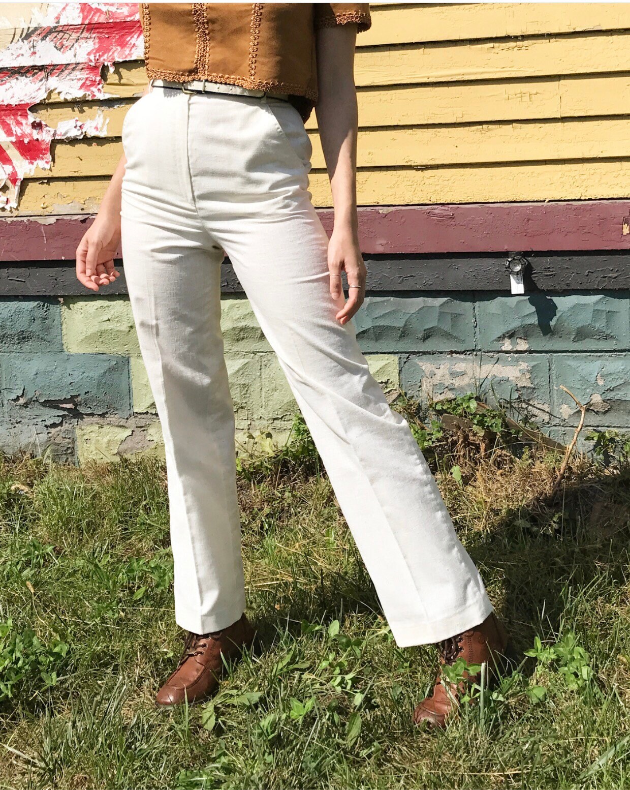 Hoch Taillierte Vintage Hose von soggyrosesVTG