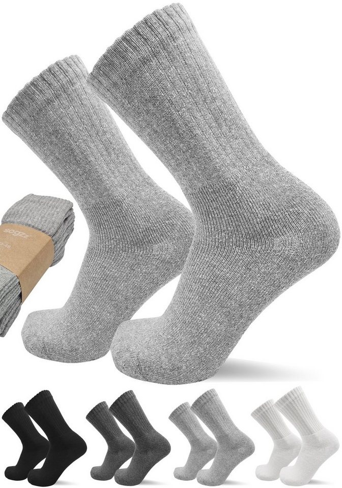 sogzz Tennissocken 5-30 Paar Sportsocken 80% Baumwolle Arbeitssocken Herren Damen (Modell: Sport Basic, 10-Paar) von sogzz