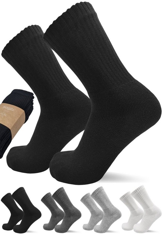 sogzz Tennissocken 5-30 Paar Sportsocken 80% Baumwolle Arbeitssocken Herren Damen (Modell: Sport Basic, 30-Paar) von sogzz