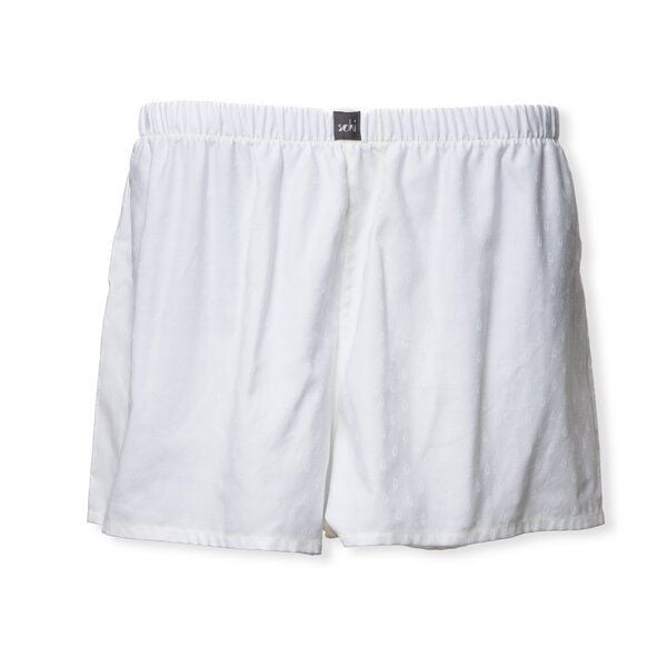 soki Upcycling Boxershorts aus geretteter Bettwäsche - weiß von soki