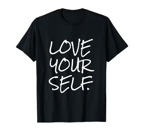 Sokopress BTS Love Yourself T-Shirt Schwarz S EU 41 Classic Fit Kurzarm Unisex-Erwachsene Männer Graphic Lettering Short Sleeve Classic Fit Buchstabenmuster Klassisch von sokopress