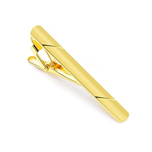 14K Gold vergoldet Krawattenklammer Quadrat Kanten Krawattennadel geeignet für Business Man Hochzeit Geschenk von sokrocile