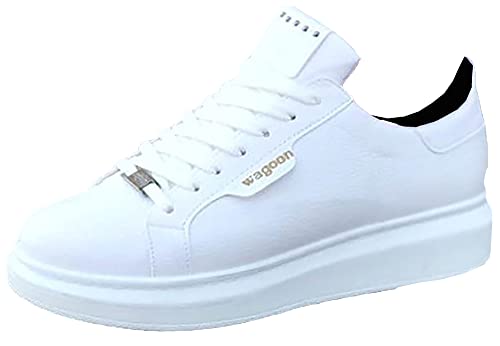 Solaress W01 Fashion Sneaker Herren, Leder Schuhe, Abendschuhe, Freizeitschuhe (Weiß, eu_Footwear_Size_System, Adult, Men, Numeric, medium, Numeric_40) von solaress seyahat aksesuarları