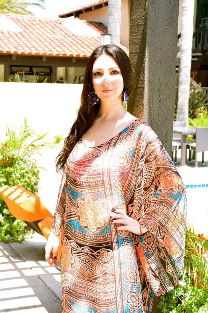 Kaftan Seide Kimono/Boho Strandvertuschung Kleid von solemareny