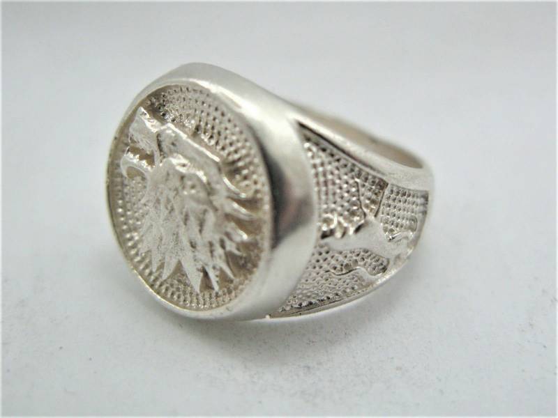 Wolf Kopfring Silber 925 Wolf Kopfring Silber 925 von soloargento