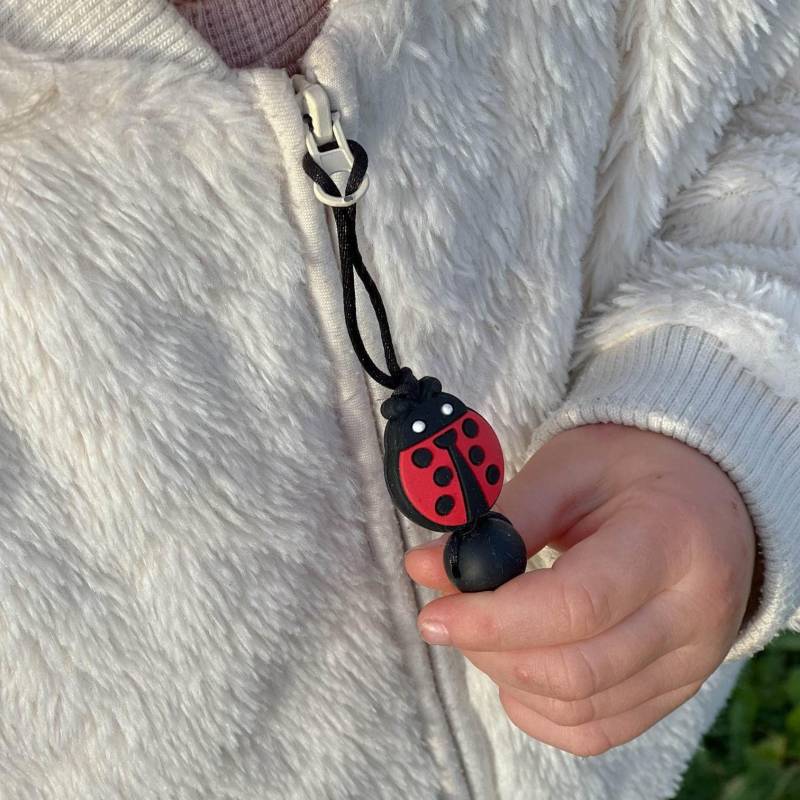 Reißverschlussanhänger Marienkäfer | Biene Zipper Anhänger Für Kinderjacke & Rucksack Adventskalender-Füllung Kindergartenkind von soluandme