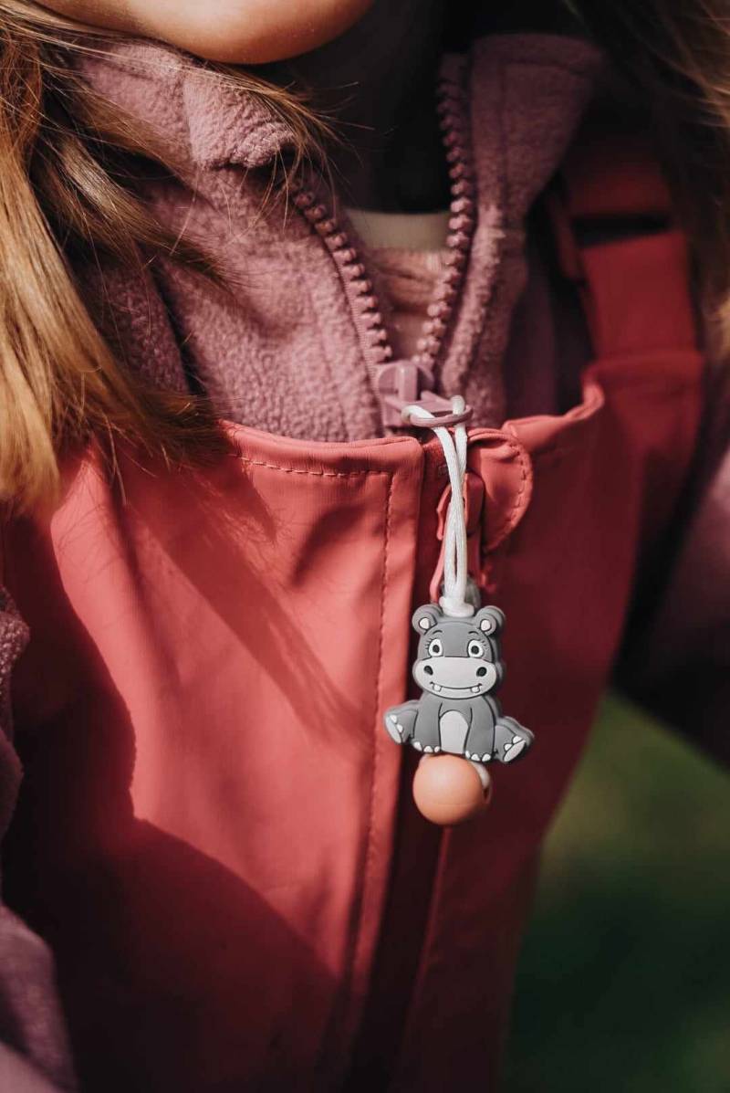 Reißverschlussanhänger Nilpferd | Zipper Anhänger Für Kinderjacke & Kindergarten Rucksack Adventskalender-Füllung Kindergartenkind von soluandme