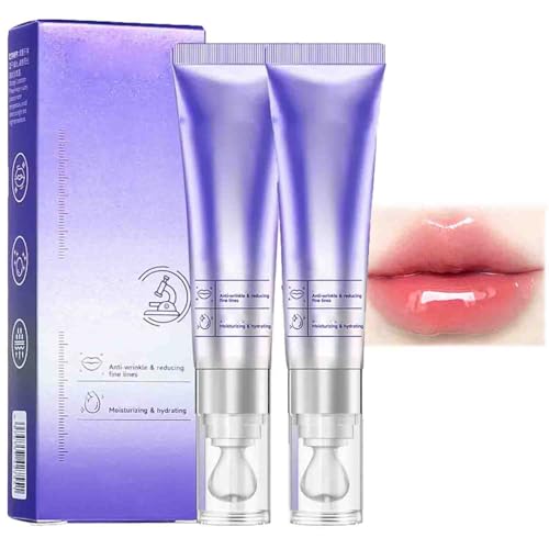 Plumping & Anti-Wrinkle Hydrating Lip Serum,Color-changing Lip Plumper Serum,Lips Care Serums,Hydrating & Reduce Fine Lines (2Pcs Pink) von soluk