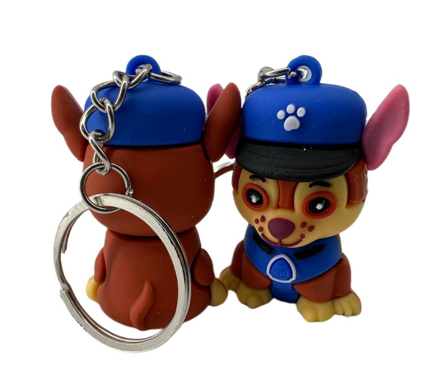 soma Schlüsselanhänger Schlüsselanhänger Kinder Mini Paw Patrol Chase blau, Schlüsselanhänger Haustierschlüsselanhänger Geschenk Hund Frau Herren von soma