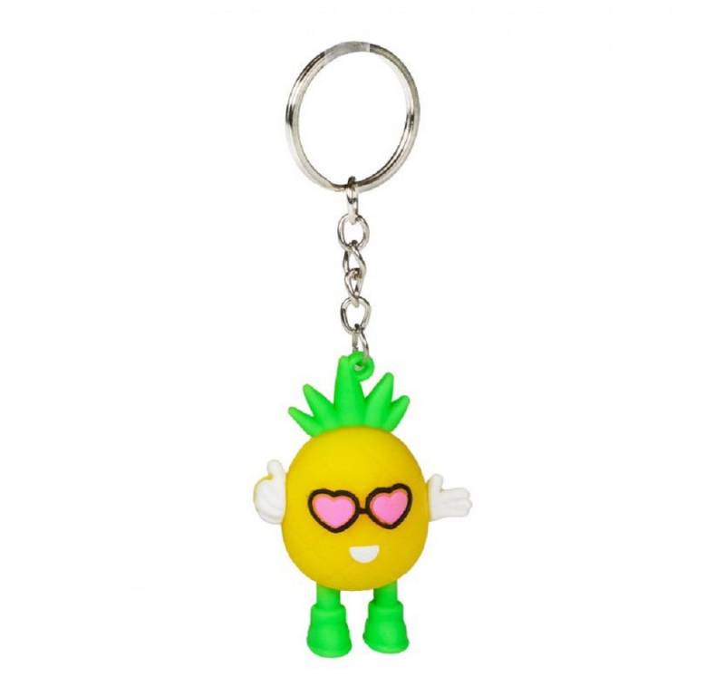 soma Schlüsselanhänger Schlüsselanhänger Mini Ananas 3D Anhänger 4 cm Geschenk Cartoon, Schlüsselanhänger Haustierschlüsselanhänger Geschenk Hund Frau Herren von soma