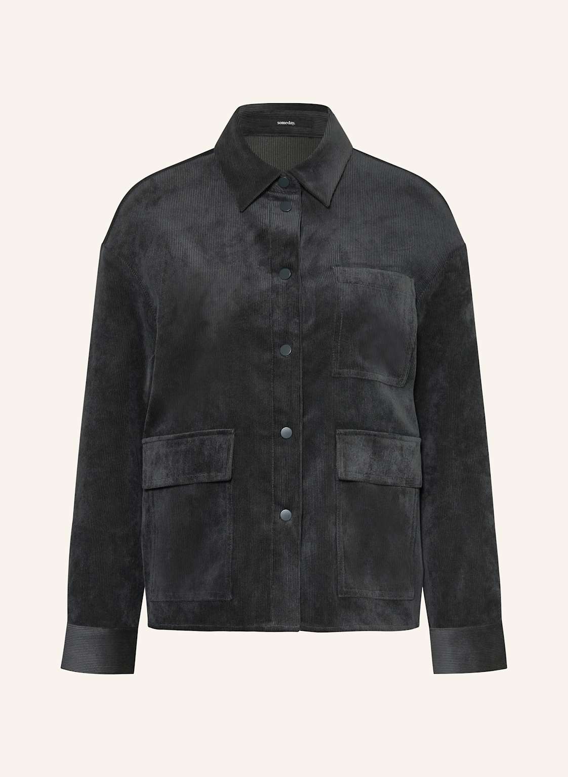 Someday Hemdbluse Zortea Aus Cord blau von someday