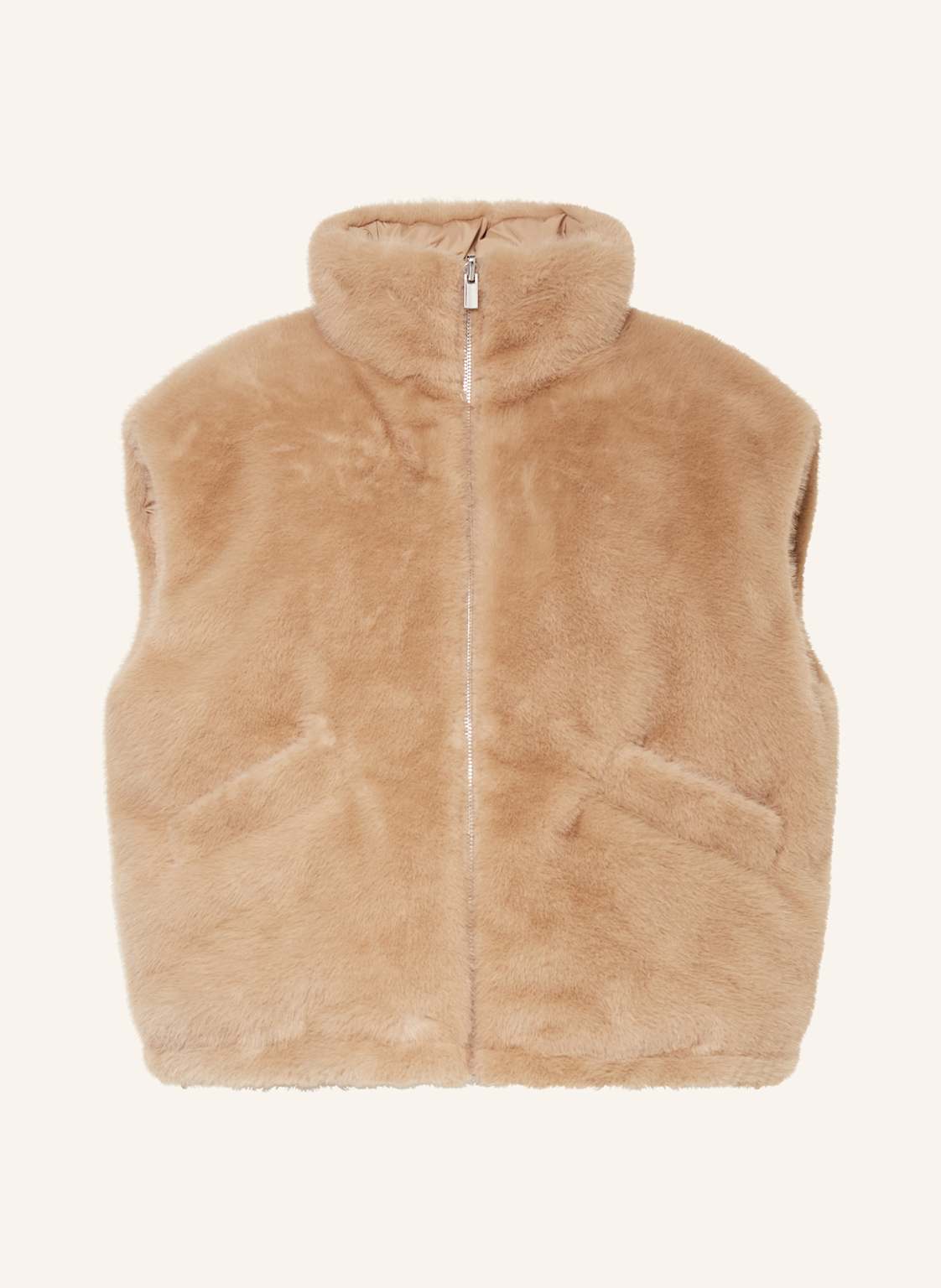 Someday Kunstfell-Weste Vaari Zum Wenden beige von someday