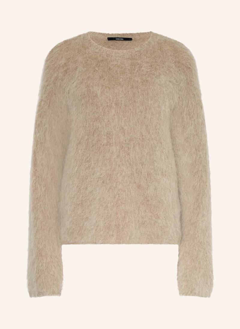 Someday Pullover Tayana Mit Alpaka beige von someday