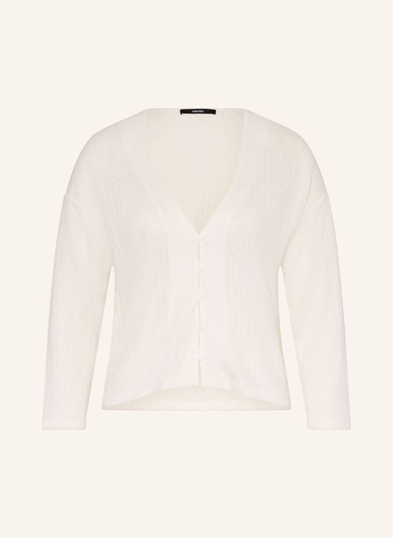 Someday Strickjacke Kemarta weiss von someday