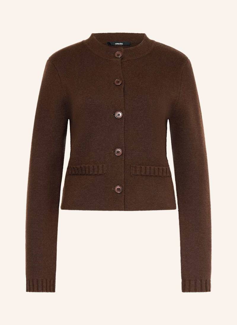 Someday Strickjacke Toleen braun von someday