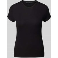 Someday T-Shirt in unifarbenem Design Modell 'Kleoh' in Black, Größe 36 von someday