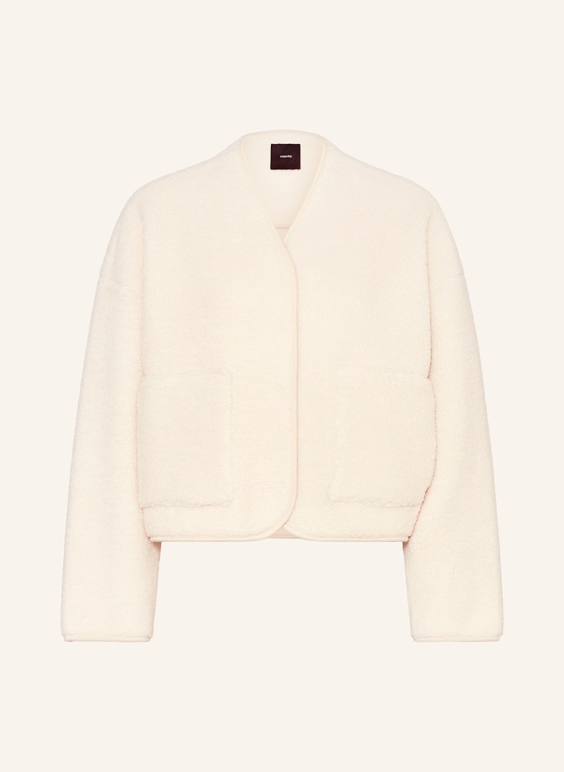 Someday Teddyfell-Jacke Uteddy beige von someday