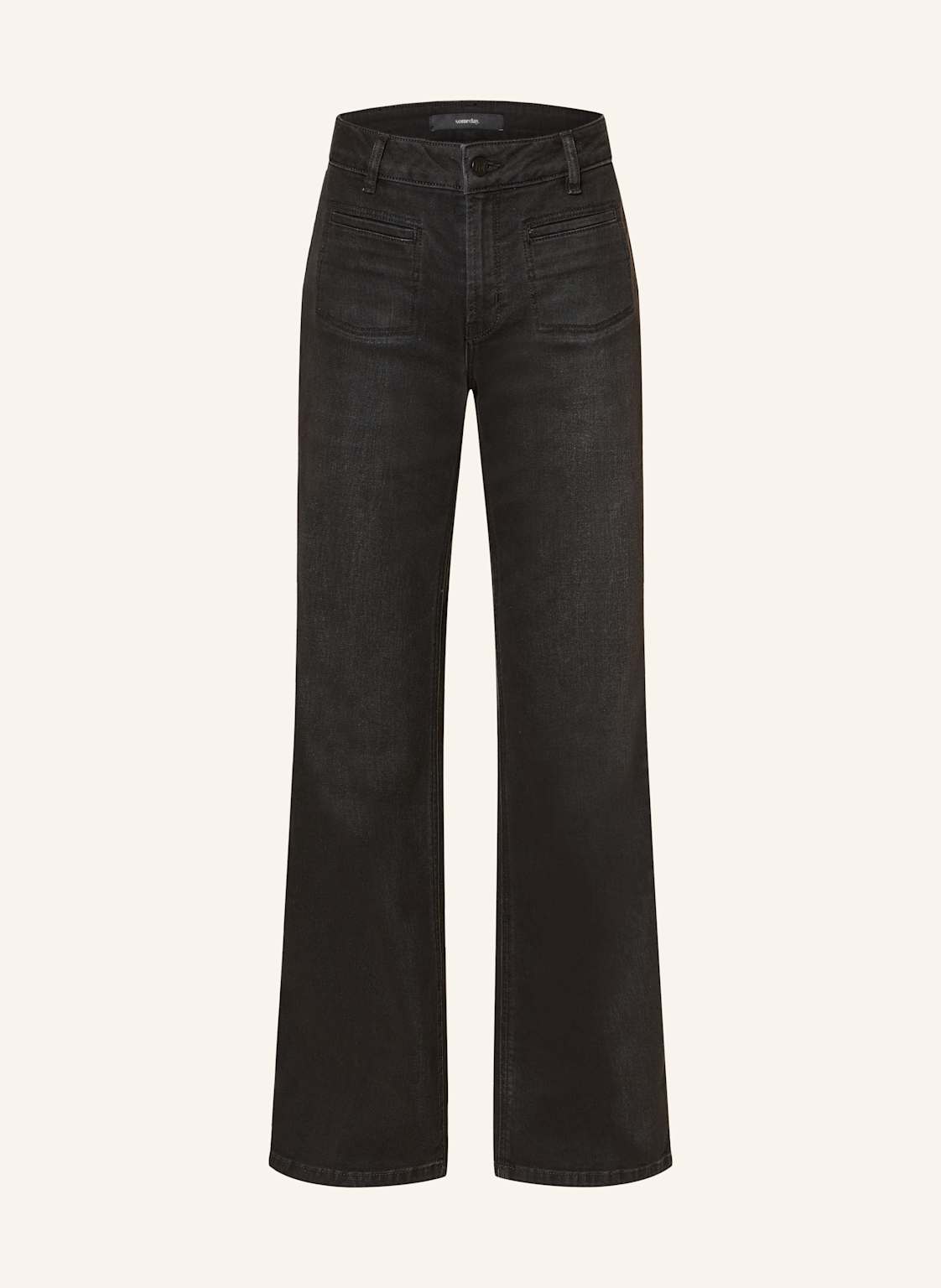 Someday Wide Leg Jeans Carie French schwarz von someday