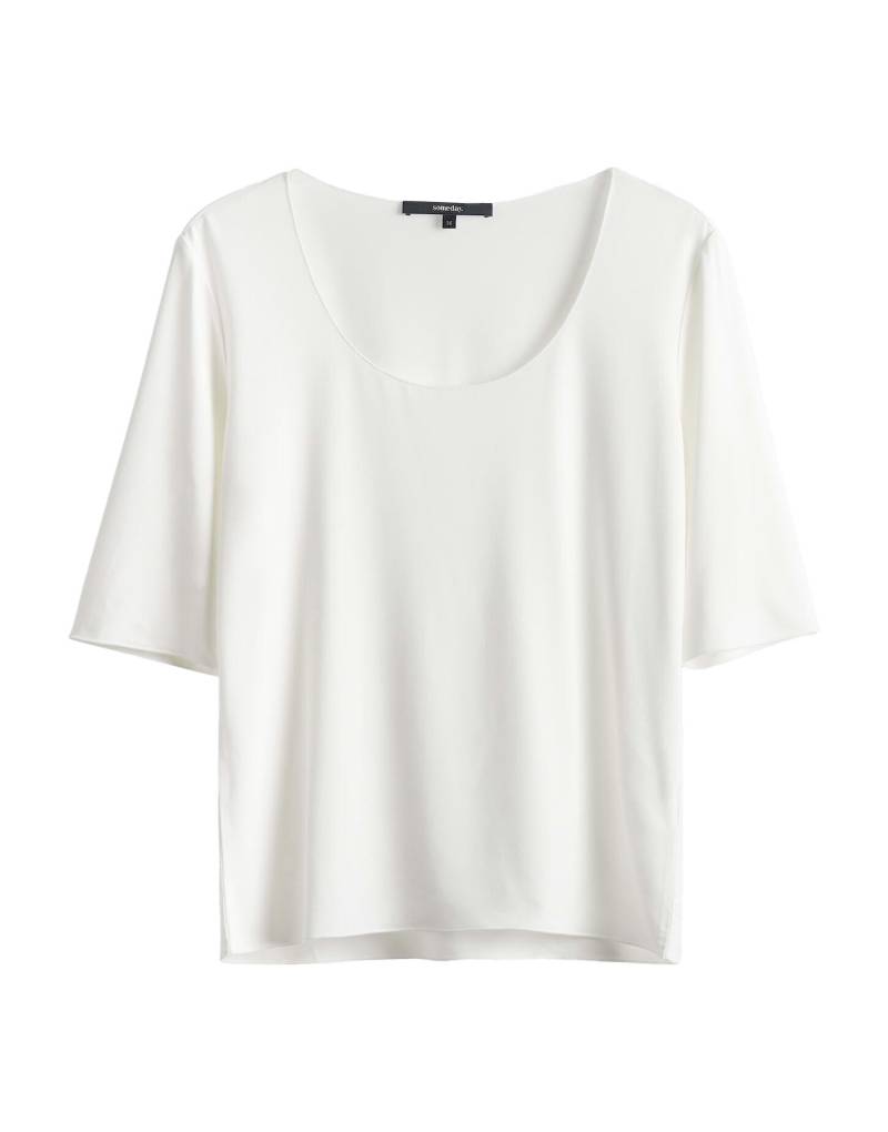 someday - Basicshirt slim - Kirosa detail weiß - Gr. - 36 von someday