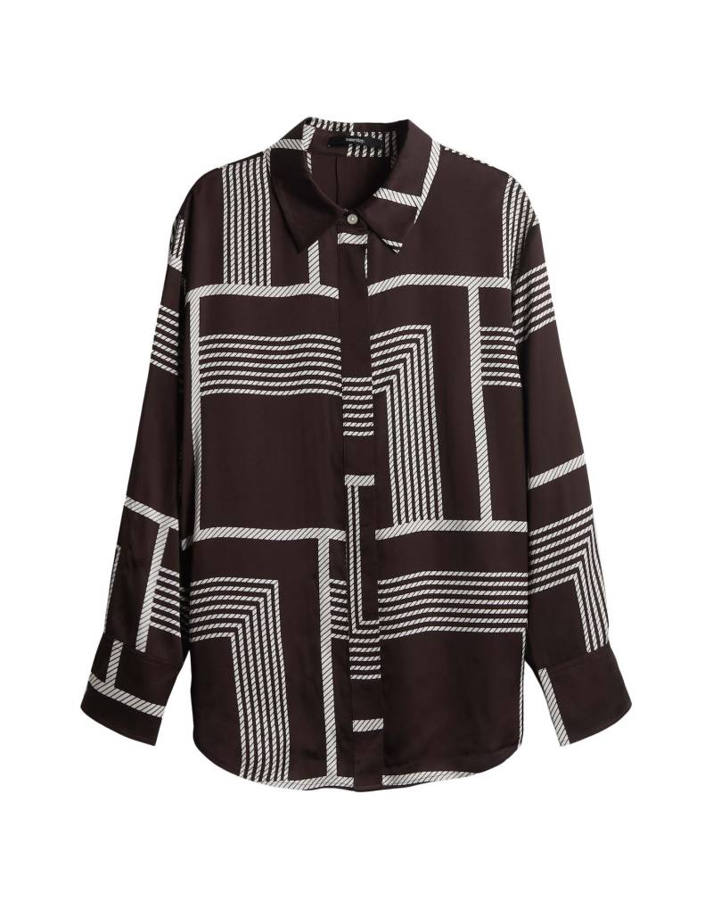 someday - Bluse - Zisi braun/weiß - Gr. - 38 von someday