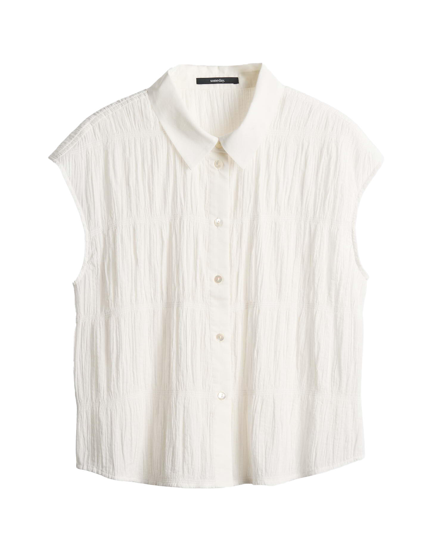 someday - Bluse - Zkulpture weiß - Gr. - 40 von someday