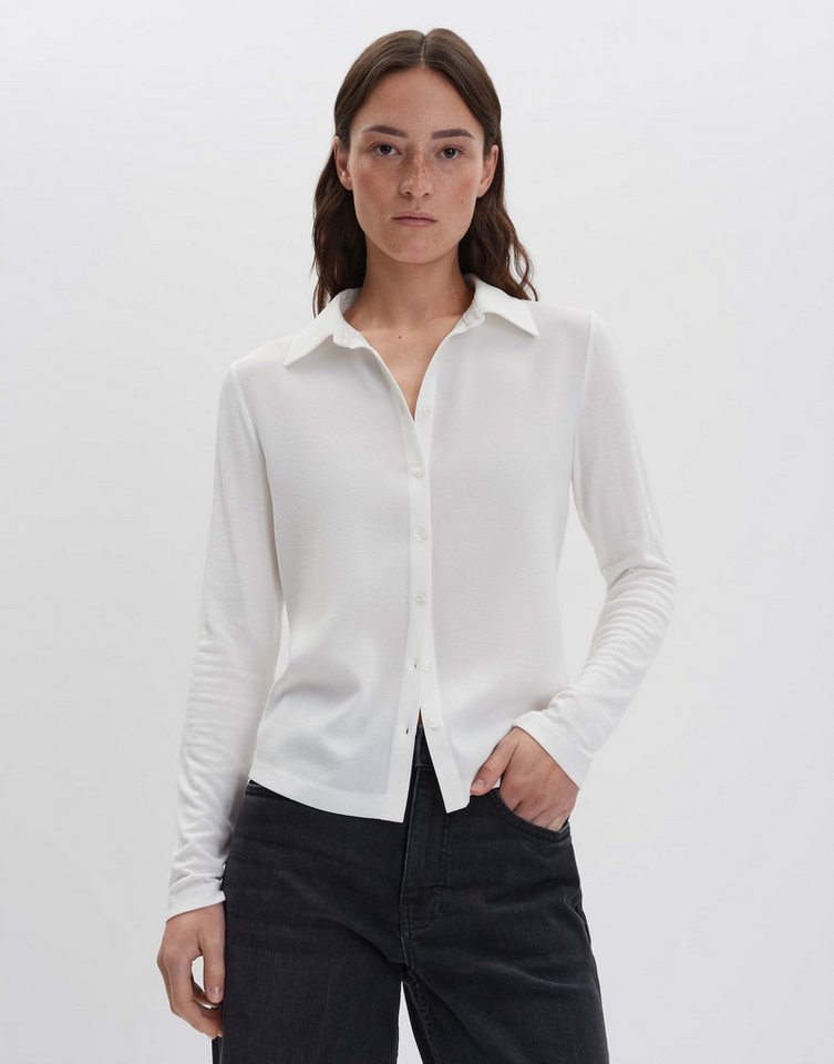 someday Blusenshirt KIRSTY Regular Button Up im Materialmix schmale Passform, gerader Schnitt someday Blusenshirt KIRSTY Regular Button Up im Materialmix schmale Passform, gerader Schnitt von someday