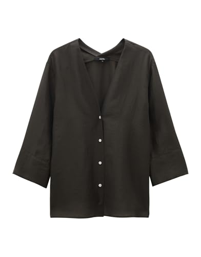 someday Damen Dreiviertelarmbluse | Shirtbluse ZIMONIA Loose aus Tencel Mix deep Green, 36 von someday