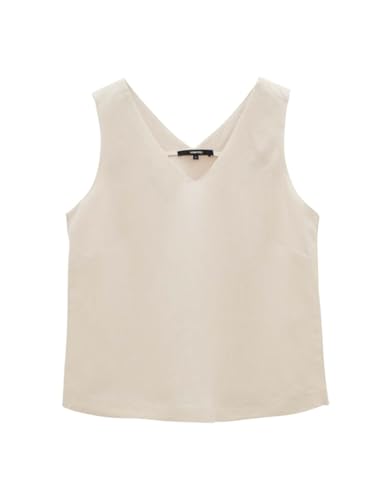 someday Damen Blusentop | Blusentop ZIMBA Detail Loose aus Viskose Leinen Mix Natural Glaze, 38 von someday