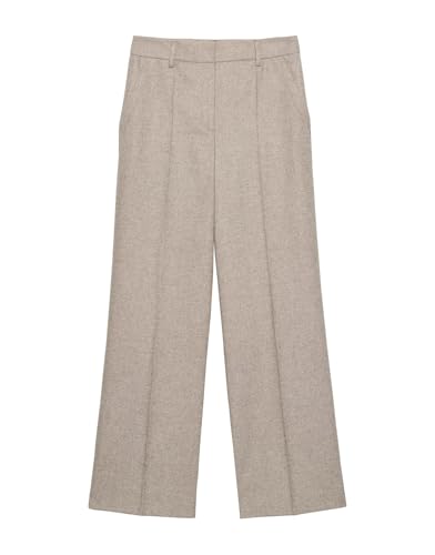 someday Damen City Pants | Anzughose CALTY Wide aus Woll Mix Mellow mélange, 34 von someday