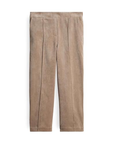 someday Damen Culotte | CURILO Corduroy Wide Culotte aus samtigen Cord Pale Greige Melange, 40 von someday