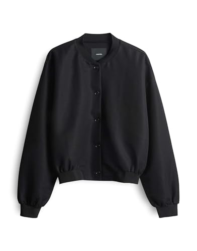 someday Damen Jacke | Blouson NARLIE Comfort aus nachhaltigem Viskose Mix Black, 38 von someday