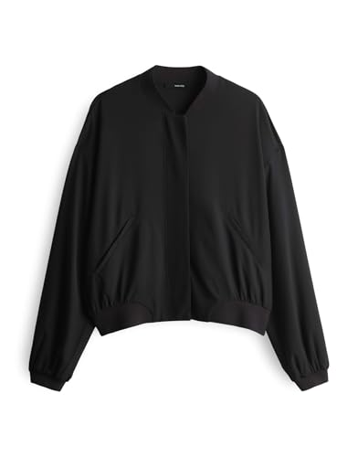 someday Damen Jacke | Blouson NARLIE Detail Regular aus softem Jersey Black, 38 von someday