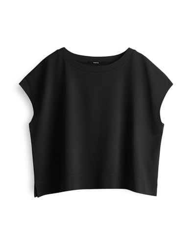 someday Damen Kurzarmshirt | Boxy Shirt KADALIA Regular aus softem Jersey Black, S someday Damen Kurzarmshirt | Boxy Shirt KADALIA Regular aus softem Jersey Black, S von someday