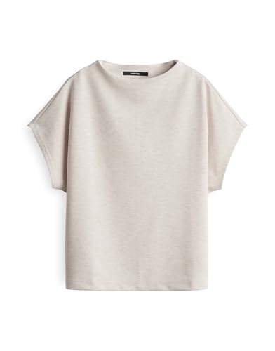 someday Damen Kurzarmshirt | Kalene Regular Jerseyshirt in Mélange Mellow mélange, 40 von someday