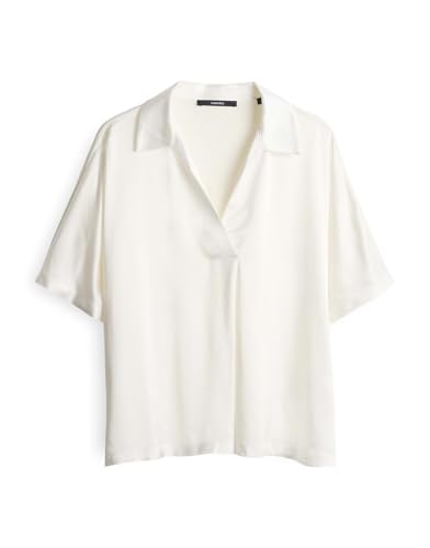 someday Damen Kurzarmshirt | Material Mix Shirt KELUCY Loose im Polokragen Detail Milk, 40 someday Damen Kurzarmshirt | Material Mix Shirt KELUCY Loose im Polokragen Detail Milk, 40 von someday