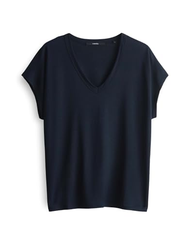 someday Damen Kurzarmshirt | V-Shirt KANJA Vneck Regular weich fallender Lyocell Komfort Ocean, 42 someday Damen Kurzarmshirt | V-Shirt KANJA Vneck Regular weich fallender Lyocell Komfort Ocean, 42 von someday