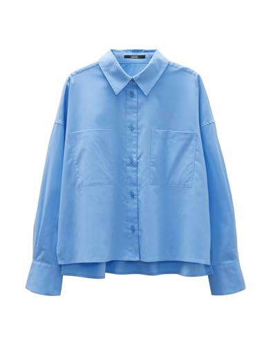someday Damen Langarmbluse | Cropped Bluse ZOPPA Detail Loose aus nachhaltiger Baumwolle Azure Blue, 38 someday Damen Langarmbluse | Cropped Bluse ZOPPA Detail Loose aus nachhaltiger Baumwolle Azure Blue, 38 von someday