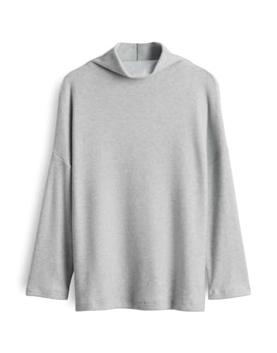 someday Damen Langarmshirt | KESOFTA Regular Jerseyshirt aus weichem Viskose Mix Hazy Fog Melange, 36 von someday