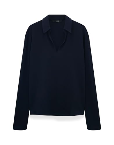 someday Damen Langarmshirt | Longsleeve Kiyana Regular aus Ecovero Viskose Mix Ocean, 40 von someday